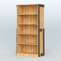 Стеллаж "Фаберлинк", Дуб Золотистый + Дуб Венге