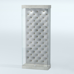 Витрина под знамя №1Б-900 (задняя стенка бархат каретка), Метрополитан Грей