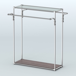 Островная торговая система ХРОМ 1200 мм №3, Ясень Анкор темный