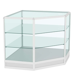 Прилавок из профиля угловой пятигранный №4 (открытый), Серый