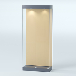 Витрина под знамя №1А-900 (задняя стенка бархат), Темно-Серый