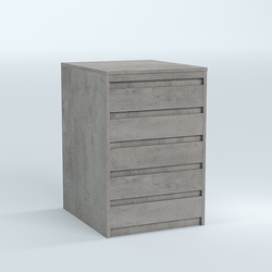 Стол-ресепшен серии ПРАЙМ №2А, Бетон Чикаго светло-серый F186 ST9