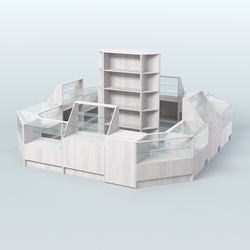 Торговый Островок "Эконом" №3 (16, 95 кв.м), Ясень Анкор светлый