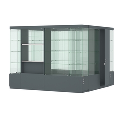 Павильон ИСТРА островной №4а (7, 29 кв.м), Темно-Серый