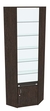 Угловая витрина СЭСП-Z №5-300 (З/C - Стекло) со стеклянными полками и дверкой Дуб Венге