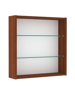 Витрина настенная №1-1Г с двумя полками, Орех