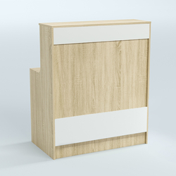 Ресепшен серии ПРАЙМ №1Б, Дуб Сонома + Белый