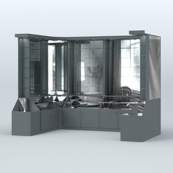 Павильон с прозрачными дверками серии Эталон №5, Темно-Серый