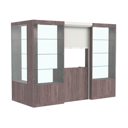 Угловой павильон №2-3П (3,24 кв.м), Ясень Анкор темный