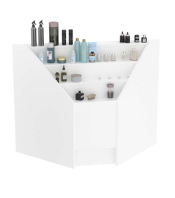 Прилавок-горка угловой №1Б четырехъ- ярусный (внутренний угол), Белый