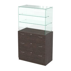 Открытый прилавок с выдвижными ящиками Селена-2, Дуб Венге