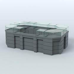 Торговый островок GOLD №4 (6,75 кв.м), Темно-Серый