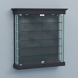 Витрина для музеев "Коллекция" настенная №2-5А-РЕГ, Антрацит