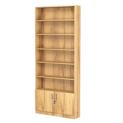 Стеллаж из ДСП с 5-ю полками 200x900 мм серии LEVEL-5 №10 (З/C - ДВП), Дуб Золотистый