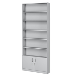 Стеллаж из ДСП с 5-ю полками 150x900 мм серии LEVEL-5 №9 (З/C - ДВП), Серый