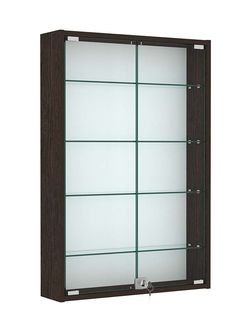 Витрина настенная №2-1А высокая, Дуб Венге