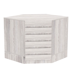 Торговый стол-прилавок внутренний с фасадными панелями №15Э, Ясень Анкор светлый - U31104