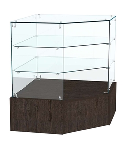 Прилавок Истра №5 угловой (открытый), Дуб Венге