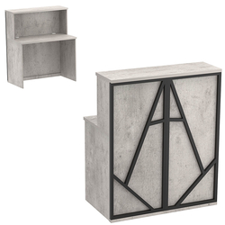 Ресепшен серии ЛОФТ - АЛЬФА №1 (декор №3), Бетон Чикаго светло-серый F186 ST9