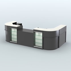 Пристенный павильон Чай и Кофе с собой №4, Черный и Белый