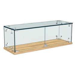 Витрина Истра настольная мини №2-2 с распашными дверками, Дуб Золотистый