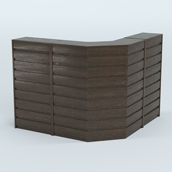 Ресепшен Г-образный серии ПРАЙМ №4А, Дуб Венге