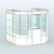 Павильон из профиля пристенный №3а ( 4,32 кв. м) Белый