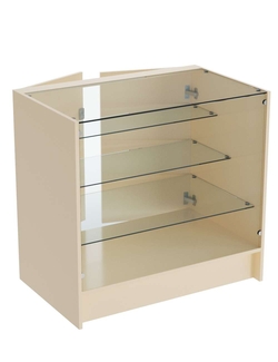 Прилавок из ДСП ЭКОНОМ №4 (900 мм) с дверцами, Крем Вайс