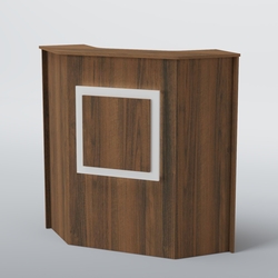 Ресепшен угловой КВАДРАТ №2, Орех