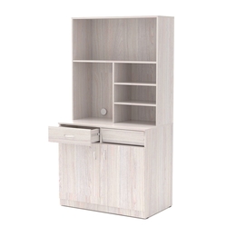 Офисная мини-кухня ВЕКТОР №6, Ясень Анкор светлый