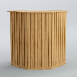 Ресепшен угловой серии ПРИЛИВ №3, Дуб Золотистый