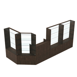 Торговый угловой островок ГРАЦИЯ №5 (открытый) (5.09 кв.м), Дуб Венге