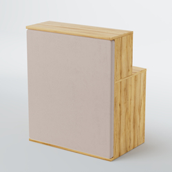 Ресепшен БАРОН №1 (ровная поверхность), Дуб Золотистый + 02 Cream