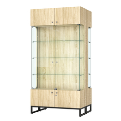 Витрина Монти №5-С двусторонняя, Дуб Сонома