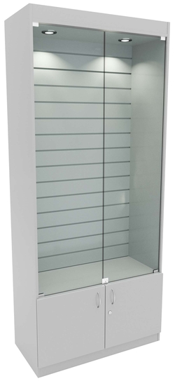 Витрина №3 из ДСП (задняя стенка - Э/П), Серый