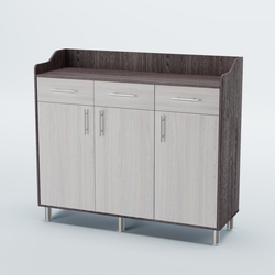 Стойка официанта "Бармен" №8-Н на ножках, Ясень Анкор темный + Ясень Анкор светлый