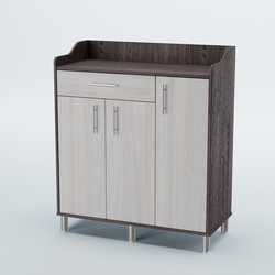 Стойка официанта "Бармен" №7-Н на ножках, Ясень Анкор темный + Ясень Анкор светлый