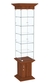 Витрина с дверками стаканчик с пятью полками ЦИТАДЕЛЬ №502 Орех