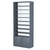 Стеллаж из ДСП с 8-ю полками 350x900 мм серии LEVEL-8 №13-1 (З/C - СТЕКЛО) Темно-Серый