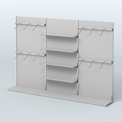 Система ЭЛЕГАНТ №3 пристенная с ДСП (3600 мм), Серый