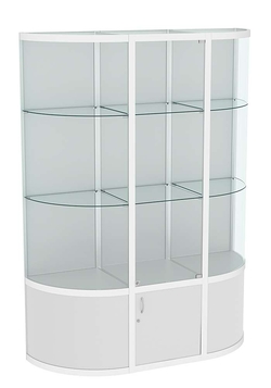 Витрина из профиля с секторами №2 (1,5 метра), Серый