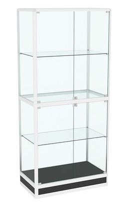 Витрина из профиля №4 (метровая) (задняя стенка - стекло), Черный