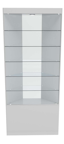 Витрина №5 из ДСП (угловая), Серый