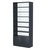 Стеллаж из ДСП с 6-ю полками 400x900 мм серии LEVEL-6 №14-1 (З/C - СТЕКЛО) Антрацит