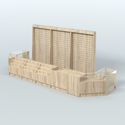 Торговый Островок "Эконом" №5 (9, 72 кв.м), Дуб сонома