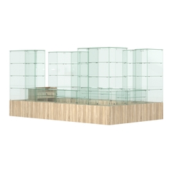 Павильон ИСТРА островной №10 (10, 48 кв.м), Дуб сонома