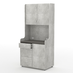 Офисная мини-кухня ЭЛЕГИЯ №4А, Метрополитан Грей