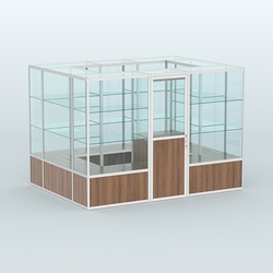 Павильон из профиля островной №1б, Орех