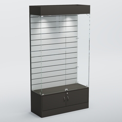 Витрина СЕТЬ №1 с экономпанелью, Черный + Белый