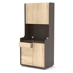 Офисная мини-кухня ЭЛЕГИЯ №4, Дуб Венге и Дуб Сонома